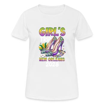 Voyage entre filles à la Nouvelle-Orléans 2028 - T-shirt respirant Femme - blanc - Devant - AI Model Female 172 dark (172cm)
