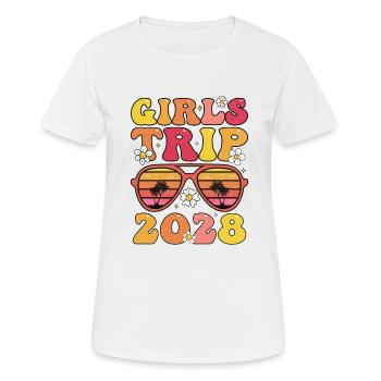 Voyage entre filles 2028 - T-shirt respirant Femme - blanc - Devant - AI Model Female 172 dark (172cm)