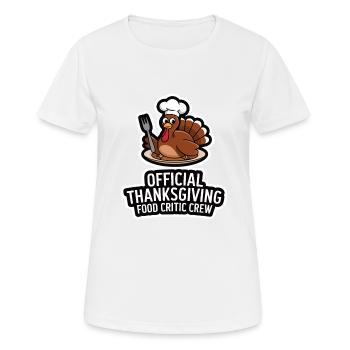 Lustiger Thanksgiving Truthahn - Frauen T-Shirt atmungsaktiv - Weiß - Vorne - AI Model Female 172 dark (172cm)