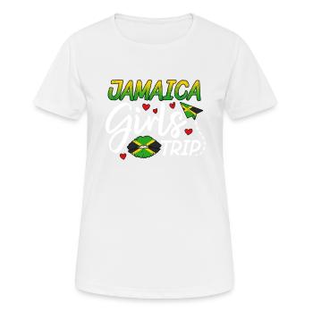 Voyage entre filles en Jamaïque - T-shirt respirant Femme - blanc - Devant - AI Model Female 172 dark (172cm)