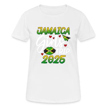 Voyage entre filles en Jamaïque 2025 - T-shirt respirant Femme - blanc - Devant - AI Model Female 172 dark (172cm)