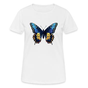 papillon papillons papillon papillon - T-shirt respirant Femme - blanc - Devant - AI Model Female 172 dark (172cm)