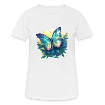 papillon papillons papillon papillon - T-shirt respirant Femme - blanc - Devant - AI Model Female 172 dark (172cm)