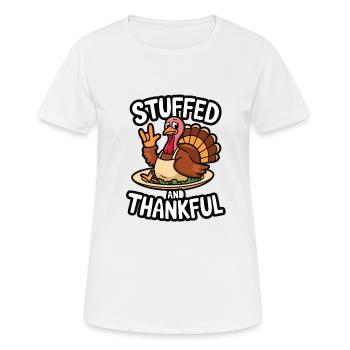 Lustiger Thanksgiving Truthahn - Frauen T-Shirt atmungsaktiv - Weiß - Vorne - AI Model Female 172 dark (172cm)