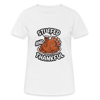 Lustiger Thanksgiving Truthahn - Frauen T-Shirt atmungsaktiv - Weiß - Vorne - AI Model Female 172 dark (172cm)