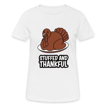 Lustiger Thanksgiving Truthahn - Frauen T-Shirt atmungsaktiv - Weiß - Vorne - AI Model Female 172 dark (172cm)