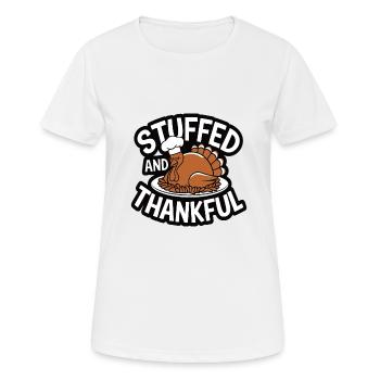 Lustiger Thanksgiving Truthahn - Frauen T-Shirt atmungsaktiv - Weiß - Vorne - AI Model Female 172 dark (172cm)