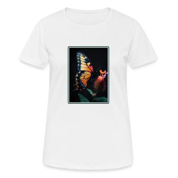 papillon papillons papillon papillon - T-shirt respirant Femme - blanc - Devant - AI Model Female 172 dark (172cm)