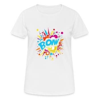 Comic Sprechblasen Comicsprache für Comic Fan - Frauen T-Shirt atmungsaktiv - Weiß - Vorne - AI Model Female 172 dark (172cm)