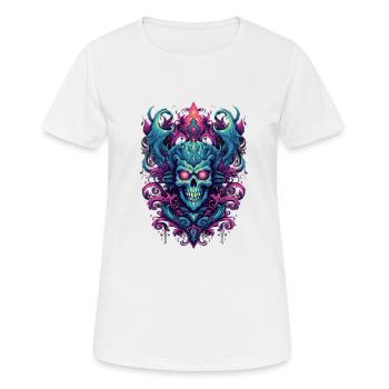 Geist mit abstrakter Kunst für einen Geister - Frauen T-Shirt atmungsaktiv - Weiß - Vorne - AI Model Female 172 dark (172cm)