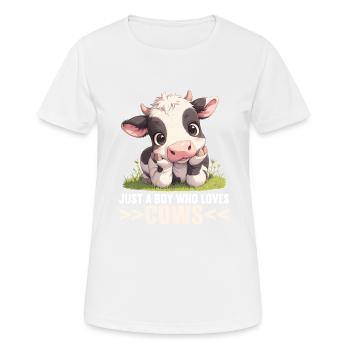 Cows Cow - Women's Breathable T-Shirt - white - Front - AI Model Female 172 dark (172cm)