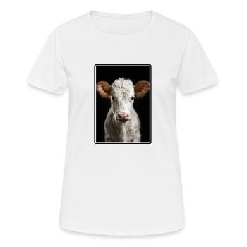 Cows Cow - Women's Breathable T-Shirt - white - Front - AI Model Female 172 dark (172cm)