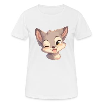 Coyotes Coyote - T-shirt respirant Femme - blanc - Devant - AI Model Female 172 dark (172cm)