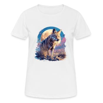 Coyotes Coyote - T-shirt respirant Femme - blanc - Devant - AI Model Female 172 dark (172cm)