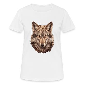 Coyotes Coyote - T-shirt respirant Femme - blanc - Devant - AI Model Female 172 dark (172cm)