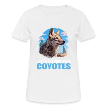 Coyotes Coyote - T-shirt respirant Femme - blanc - Devant - AI Model Female 172 dark (172cm)