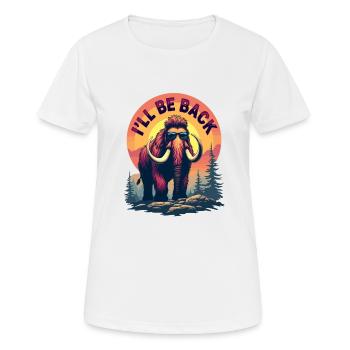 Funny Mammut Steinzeit für einen Mammutliebhaber - Frauen T-Shirt atmungsaktiv - Weiß - Vorne - AI Model Female 172 dark (172cm)