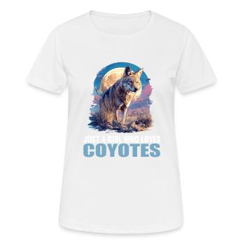 Coyotes Coyote - T-shirt respirant Femme - blanc - Devant - AI Model Female 172 dark (172cm)