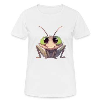 Grillen Grille - Frauen T-Shirt atmungsaktiv - Weiß - Vorne - AI Model Female 172 dark (172cm)