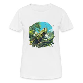 Grillen Grille - Frauen T-Shirt atmungsaktiv - Weiß - Vorne - AI Model Female 172 dark (172cm)