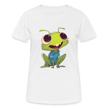 Grillen Grille - Frauen T-Shirt atmungsaktiv - Weiß - Vorne - AI Model Female 172 dark (172cm)