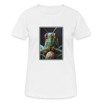 Grillen Grille - Frauen T-Shirt atmungsaktiv - Weiß - Vorne - AI Model Female 172 dark (172cm)