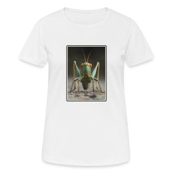 Grillen Grille - Frauen T-Shirt atmungsaktiv - Weiß - Vorne - AI Model Female 172 dark (172cm)