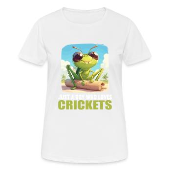 Grillen Grille - Frauen T-Shirt atmungsaktiv - Weiß - Vorne - AI Model Female 172 dark (172cm)