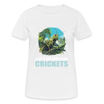 Grillen Grille - Frauen T-Shirt atmungsaktiv - Weiß - Vorne - AI Model Female 172 dark (172cm)