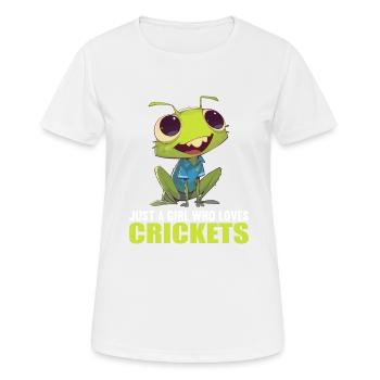 Grillen Grille - Frauen T-Shirt atmungsaktiv - Weiß - Vorne - AI Model Female 172 dark (172cm)