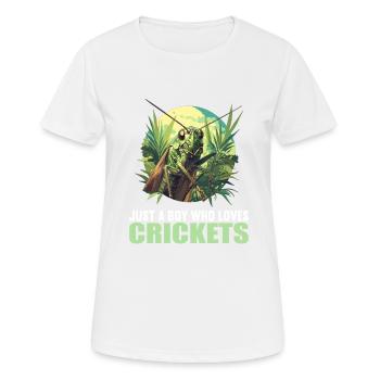 Grillen Grille - Frauen T-Shirt atmungsaktiv - Weiß - Vorne - AI Model Female 172 dark (172cm)