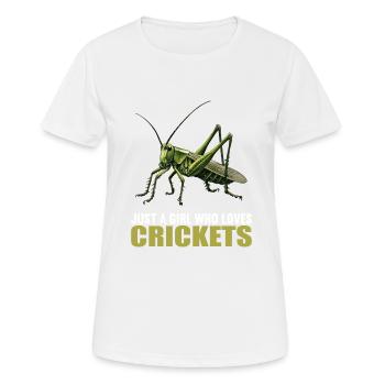Grillen Grille - Frauen T-Shirt atmungsaktiv - Weiß - Vorne - AI Model Female 172 dark (172cm)