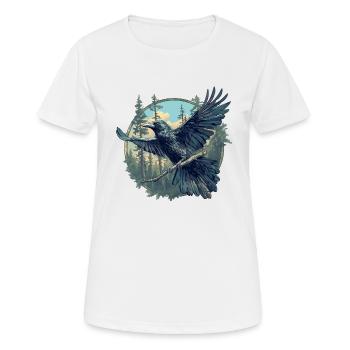 Corbeaux Corbeaux - T-shirt respirant Femme - blanc - Devant - AI Model Female 172 dark (172cm)
