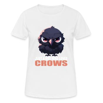 Corbeaux Corbeaux - T-shirt respirant Femme - blanc - Devant - AI Model Female 172 dark (172cm)