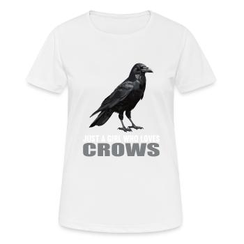 Corbeaux Corbeaux - T-shirt respirant Femme - blanc - Devant - AI Model Female 172 dark (172cm)