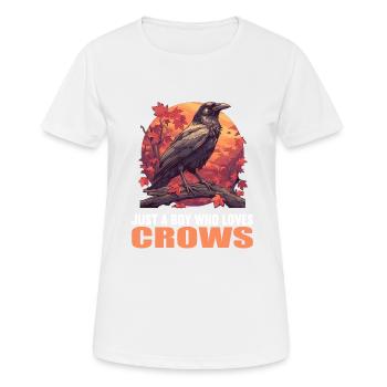 Corbeaux Corbeaux - T-shirt respirant Femme - blanc - Devant - AI Model Female 172 dark (172cm)