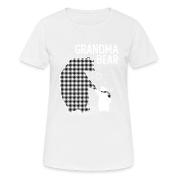 Grandma Bear - Frauen T-Shirt atmungsaktiv - Weiß - Vorne - AI Model Female 172 dark (172cm)