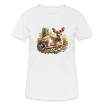 Cerf Cerf - T-shirt respirant Femme - blanc - Devant - AI Model Female 172 dark (172cm)