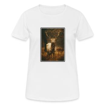 Cerf Cerf - T-shirt respirant Femme - blanc - Devant - AI Model Female 172 dark (172cm)
