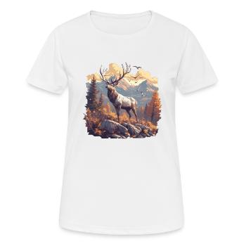 Cerf Cerf - T-shirt respirant Femme - blanc - Devant - AI Model Female 172 dark (172cm)