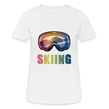 Masque de ski Ski Ski - T-shirt respirant Femme - blanc - Devant - AI Model Female 172 dark (172cm)