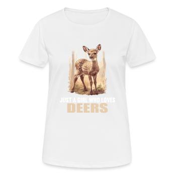 Cerf Cerf - T-shirt respirant Femme - blanc - Devant - AI Model Female 172 dark (172cm)