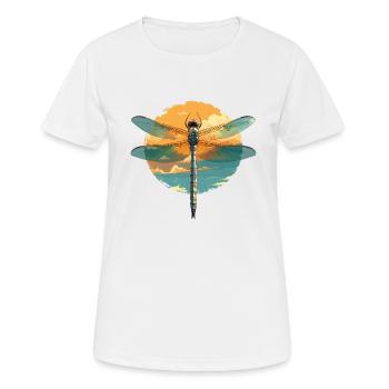 Libellen Libelle - Frauen T-Shirt atmungsaktiv - Weiß - Vorne - AI Model Female 172 dark (172cm)