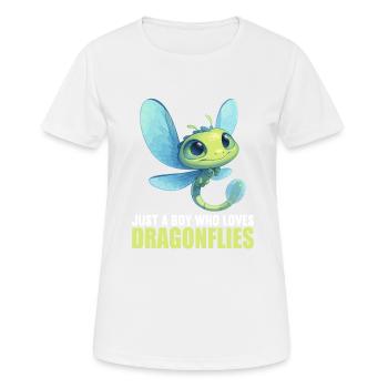 Libellen Libelle - Frauen T-Shirt atmungsaktiv - Weiß - Vorne - AI Model Female 172 dark (172cm)