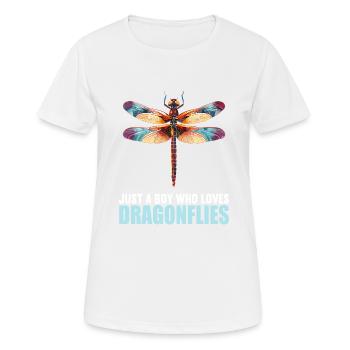 Libellen Libelle - Frauen T-Shirt atmungsaktiv - Weiß - Vorne - AI Model Female 172 dark (172cm)