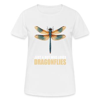 Libellen Libelle - Frauen T-Shirt atmungsaktiv - Weiß - Vorne - AI Model Female 172 dark (172cm)