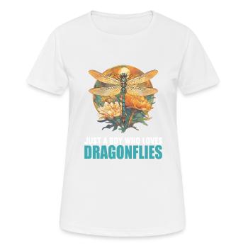 Libellen Libelle - Frauen T-Shirt atmungsaktiv - Weiß - Vorne - AI Model Female 172 dark (172cm)