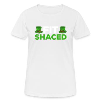Happy St. Patrick's Day Shamrocks - Women's Breathable T-Shirt - white - Front - AI Model Female 172 dark (172cm)