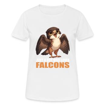 Falcon Falcon - Women's Breathable T-Shirt - white - Front - AI Model Female 172 dark (172cm)