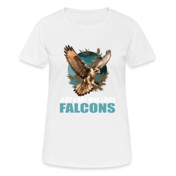 Falcon Falcon - Women's Breathable T-Shirt - white - Front - AI Model Female 172 dark (172cm)